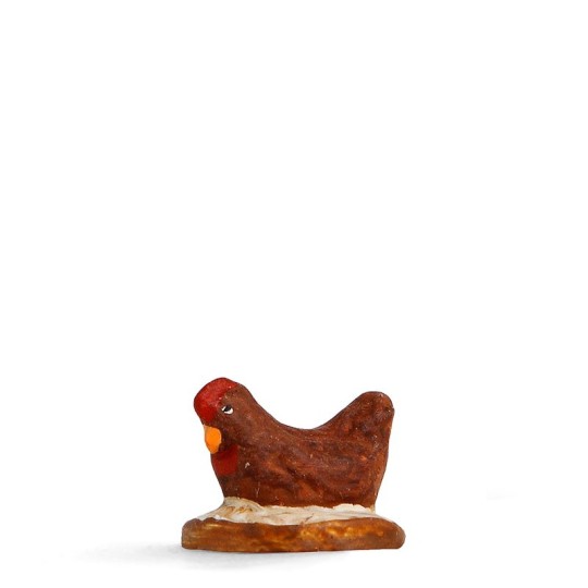 Poule qui couve brune Poule qui couve brune