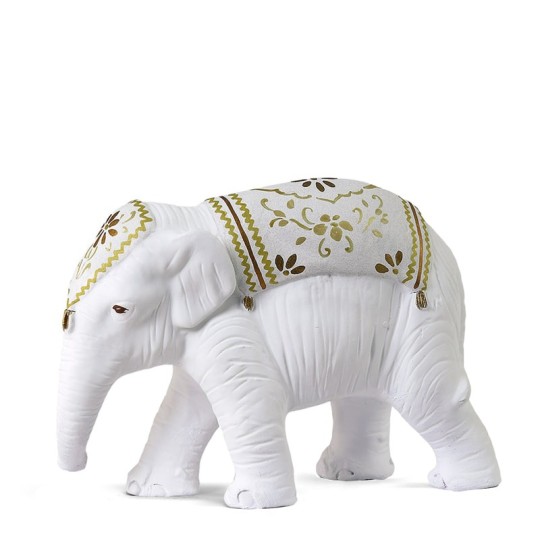 Eléphanteau d'apparat blanc Eléphanteau d'apparat blanc